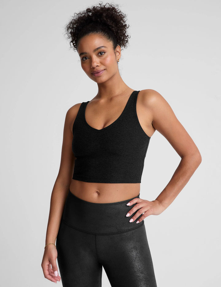 Spacedye Good Day Cropped Tank - Darkest Night