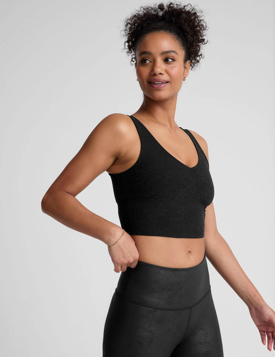 Spacedye Good Day Cropped Tank - Darkest Night