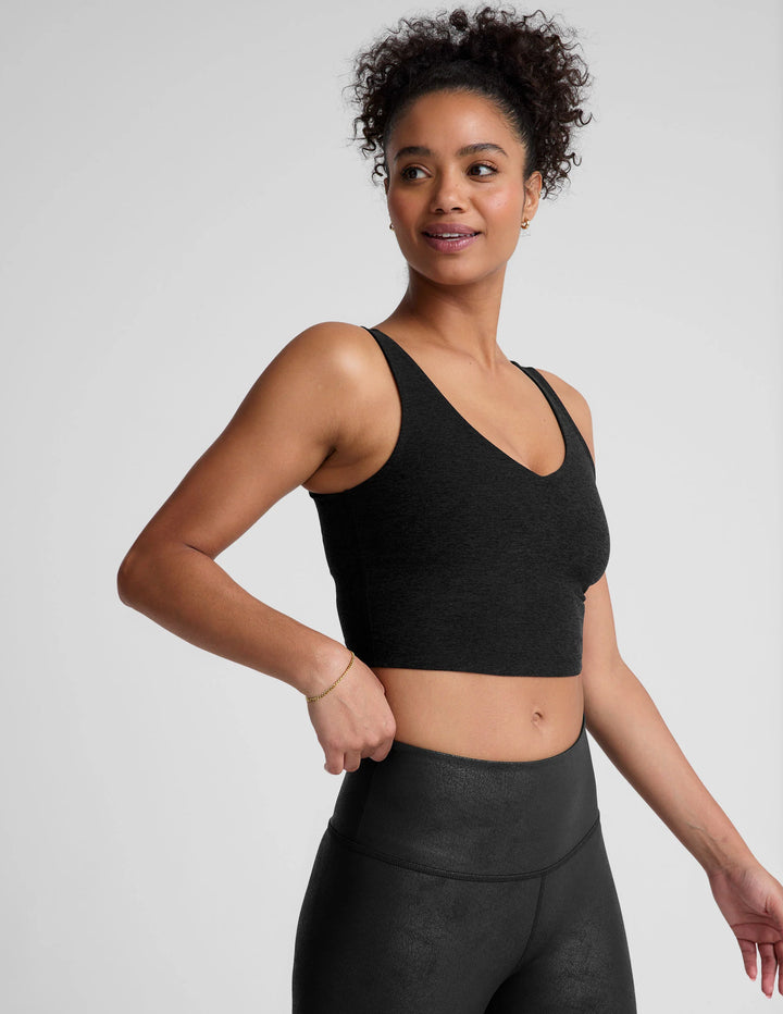 Spacedye Good Day Cropped Tank - Darkest Night