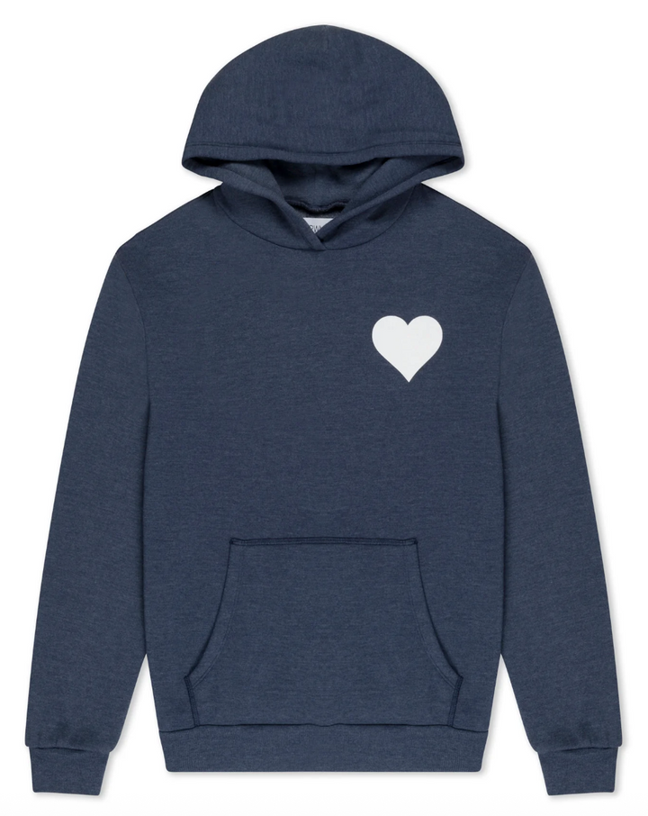 Heart Hoodie - Navy