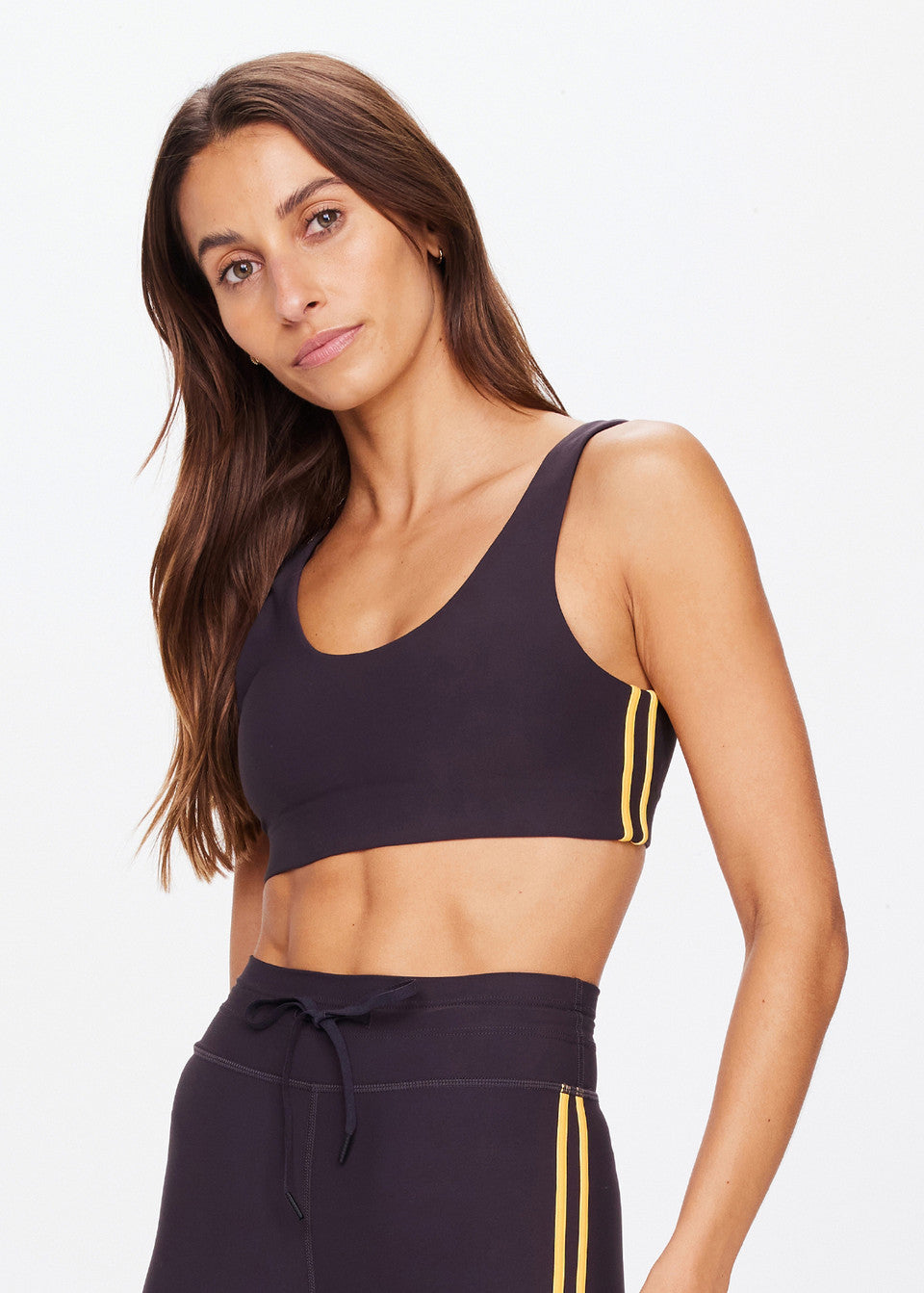 Beaufort Harley Scoop Bra - Charcoal/Marigold