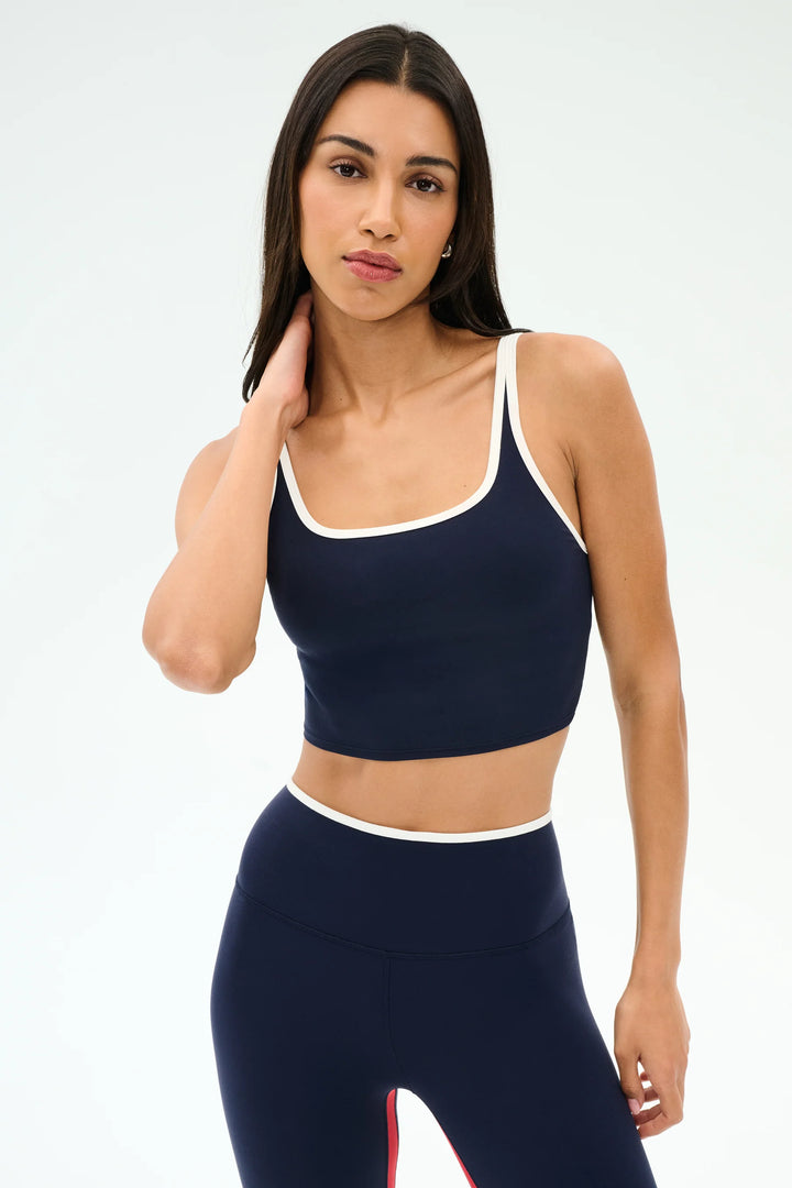 Cait Rigor Bralette - Indigo/White