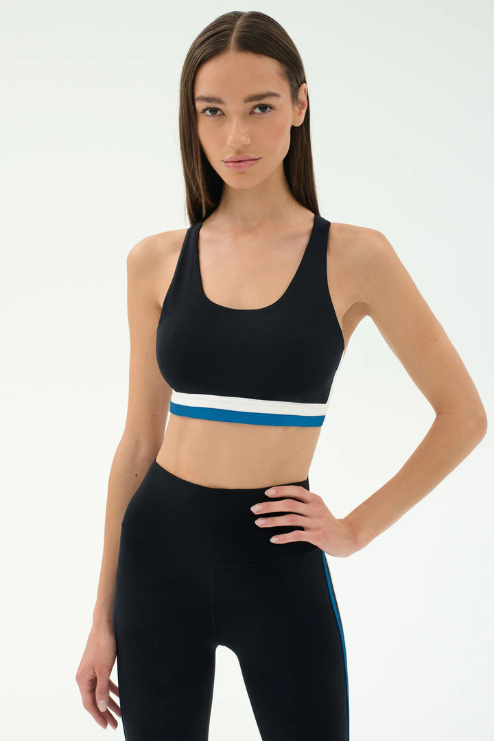 Maci Airweight Bra - Black/Stone Blue