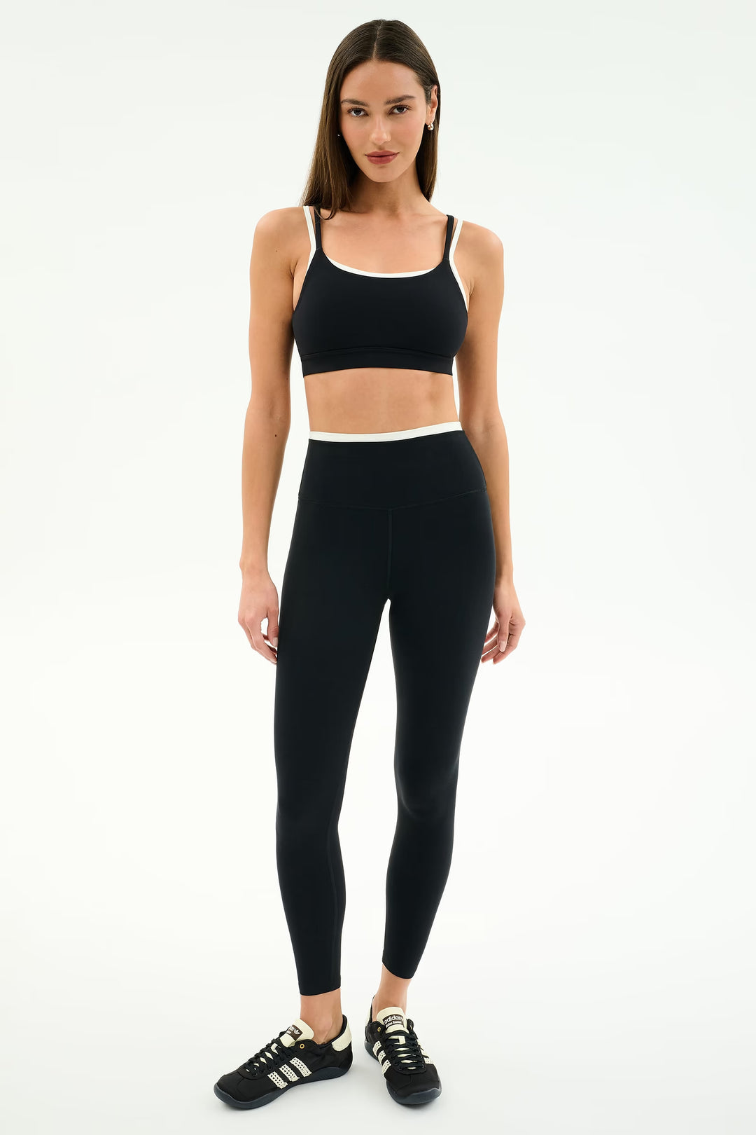 Dual High Waist Airweight 7/8 - Black/White