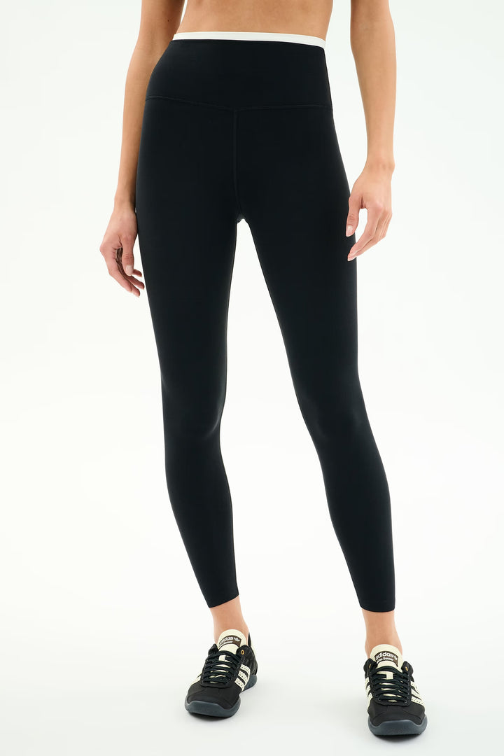 Dual High Waist Airweight 7/8 - Black/White