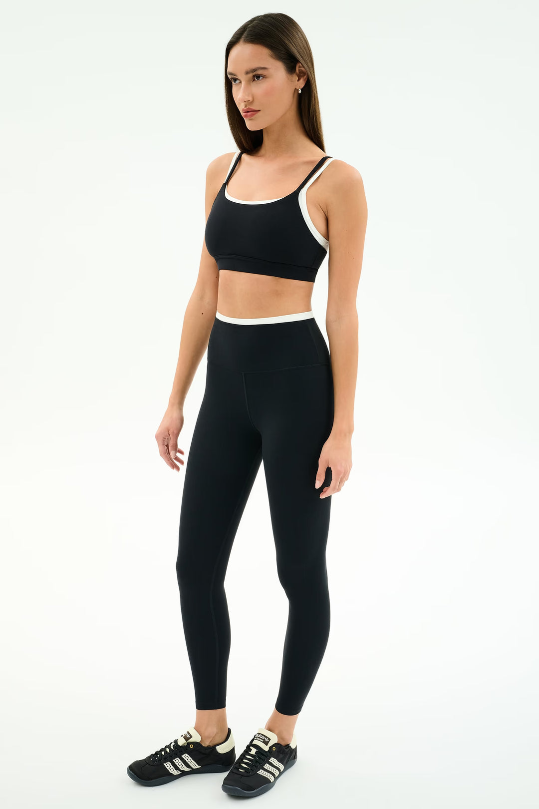 Dual High Waist Airweight 7/8 - Black/White