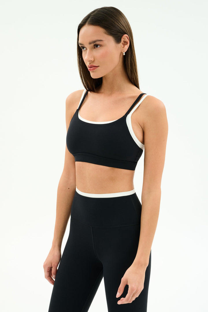 Elliah Airweight Double Layer Bra - Black/White
