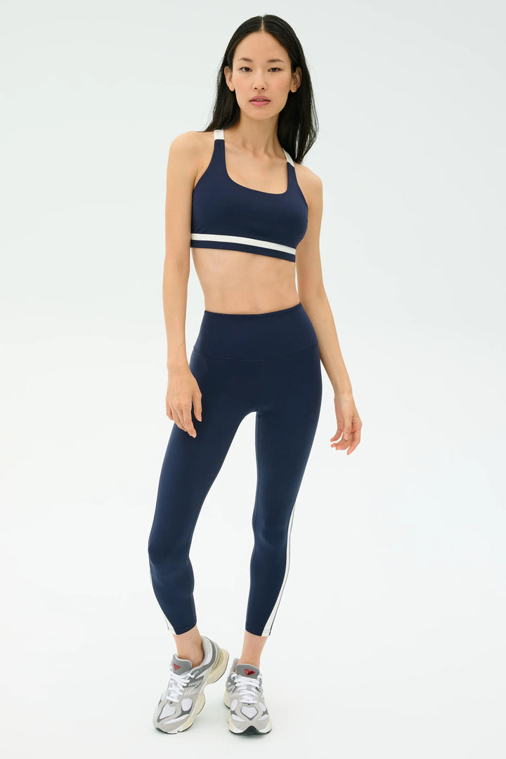 Miles High Waist Rigor 7/8 Legging - Indigo/White