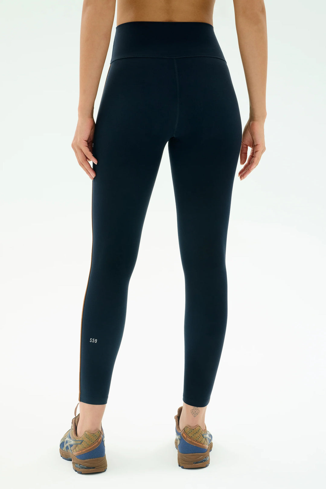 Amber Airweight High Waist 7/8 Legging - Indigo/Honey
