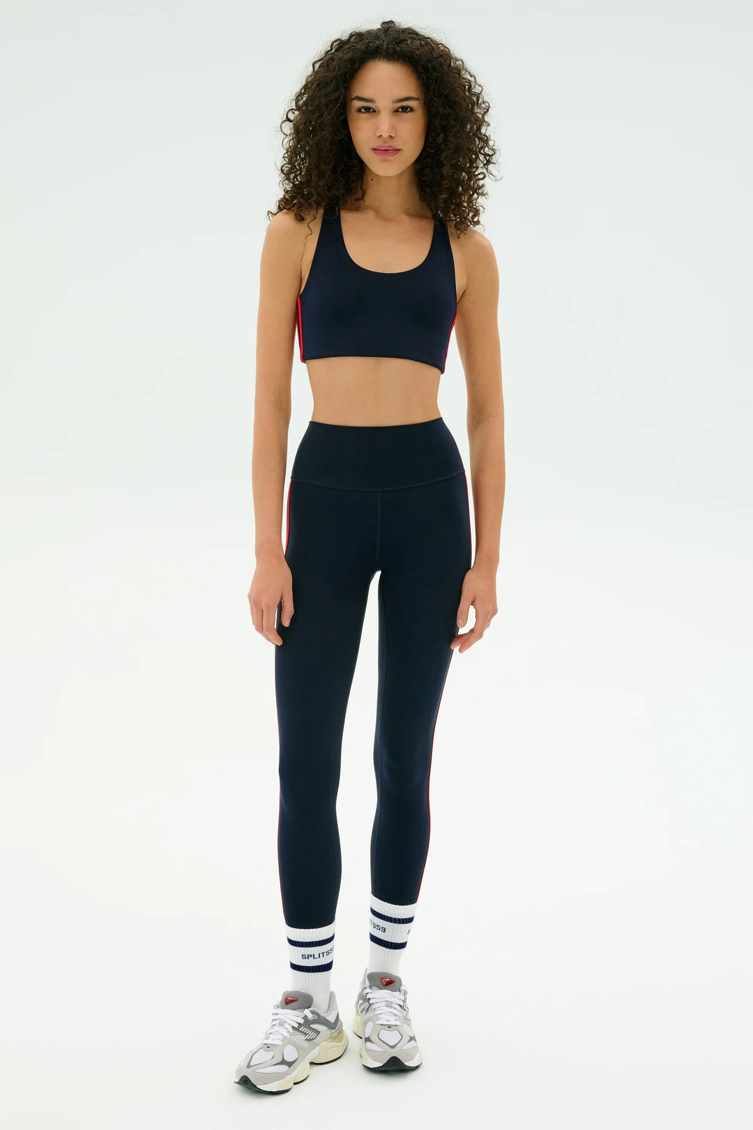 Ella Airweight Bra - Indigo/Pirate Red