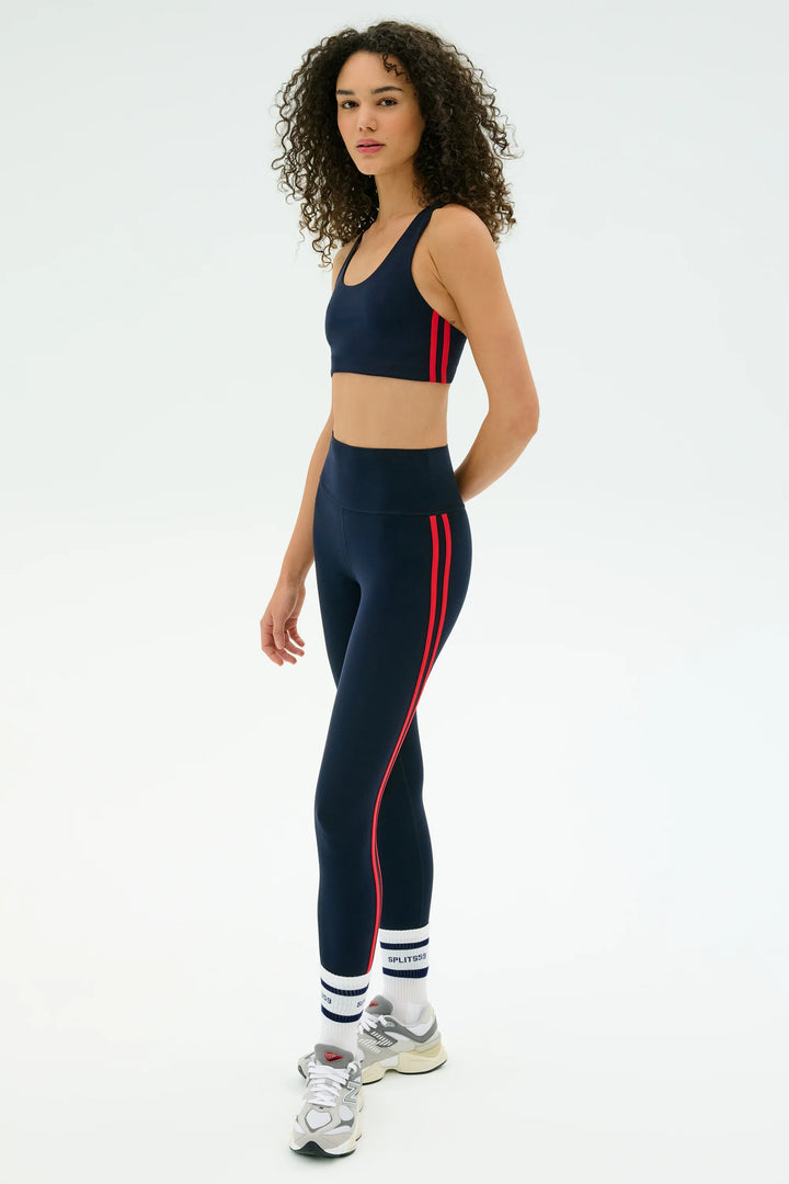 Ella Airweight Bra - Indigo/Pirate Red