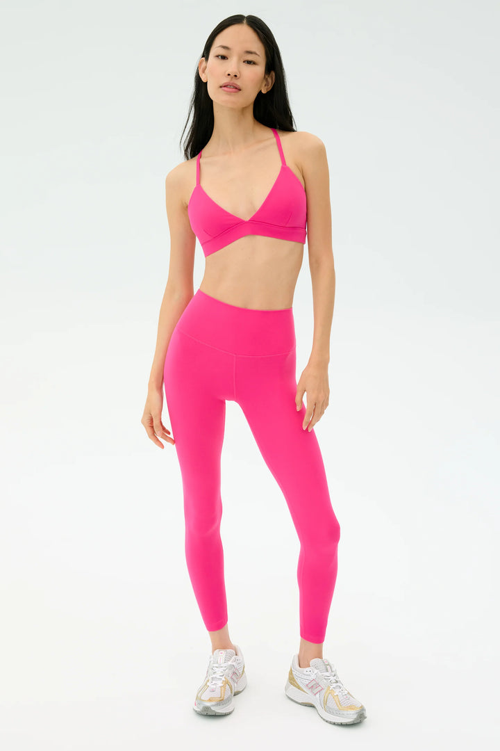 Sprint High Waist Rigor 7/8 Legging - Berry