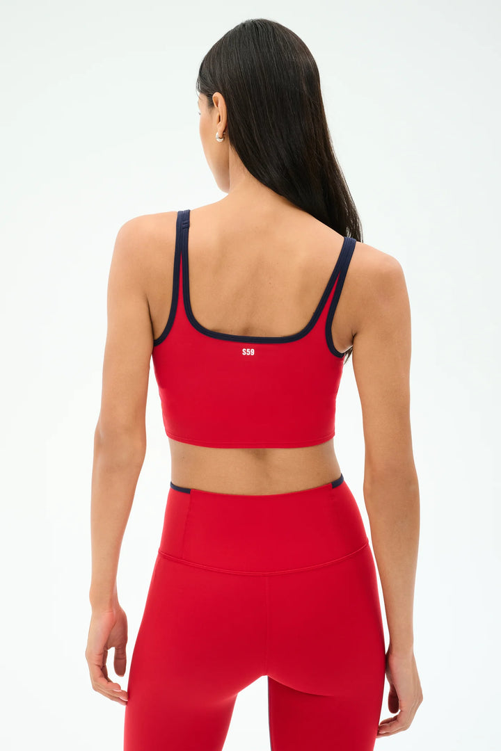 Cait Rigor Bralette - Pirate Red/Indigo