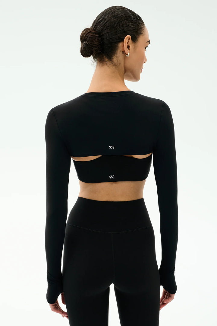 Amelia Airweight Lite Shrug - Black
