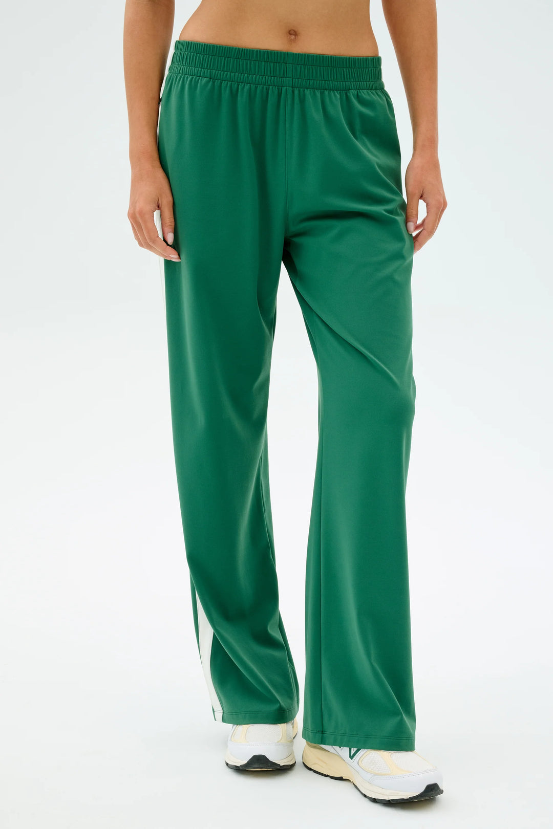 Maxie Rigor Track Pant - Arugula/White
