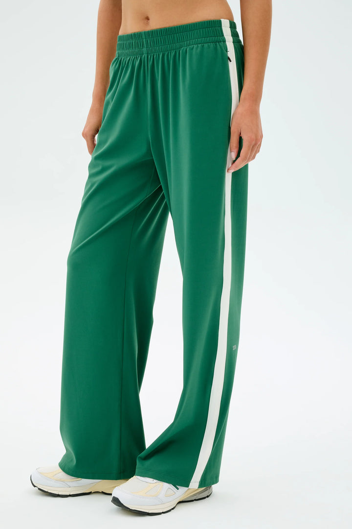 Maxie Rigor Track Pant - Arugula/White
