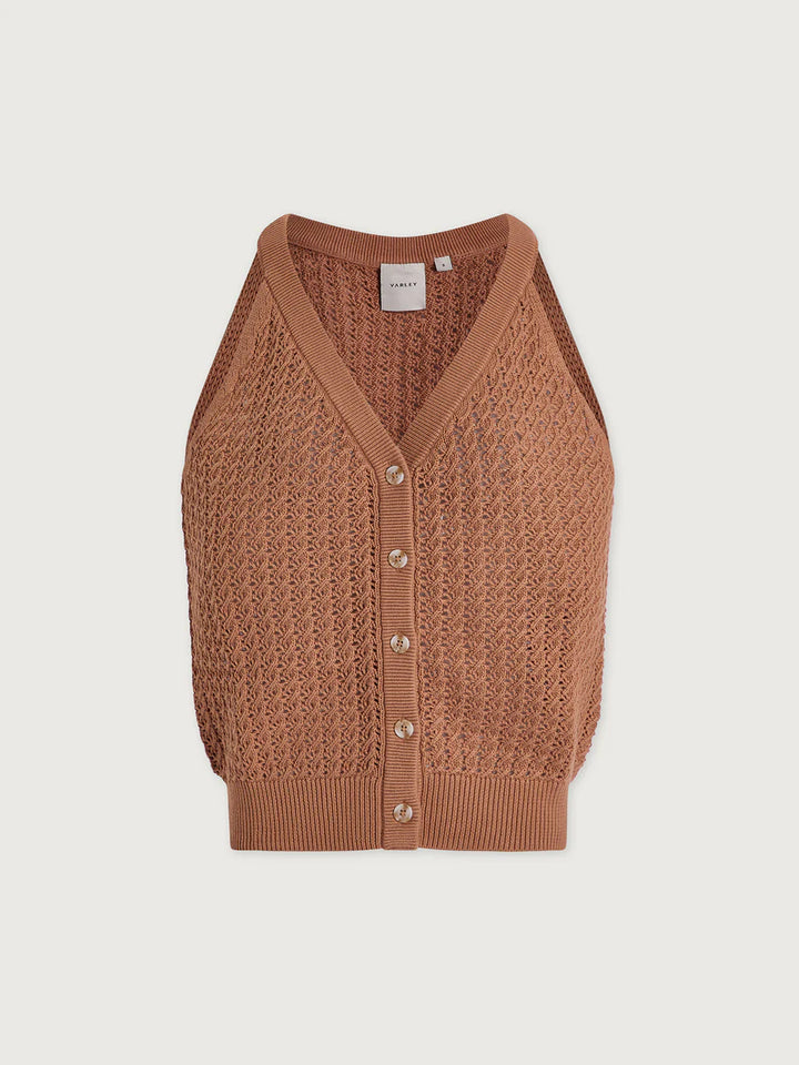 Alessia Knit Tank - Camel