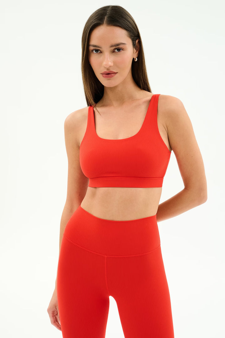 Airweight Rib Bra - Lotus Red