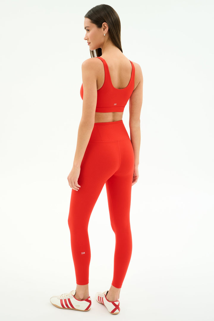 Airweight Rib Bra - Lotus Red