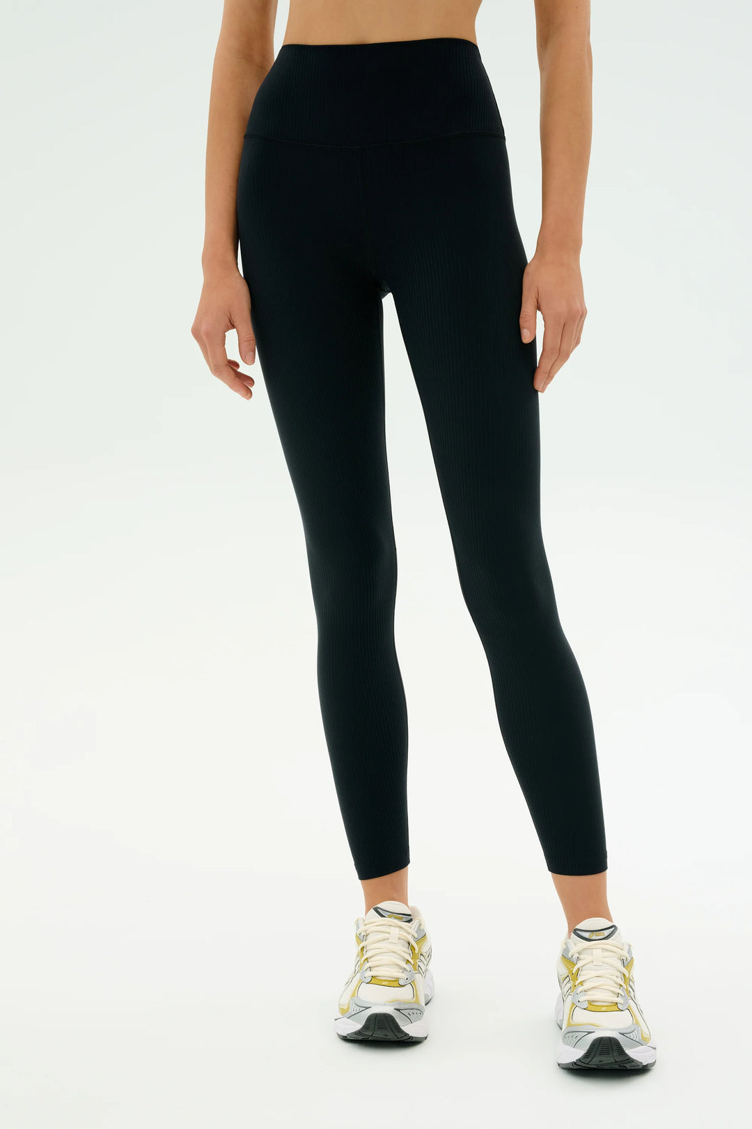 Airweight Rib High Waist 7/8 Legging - Black