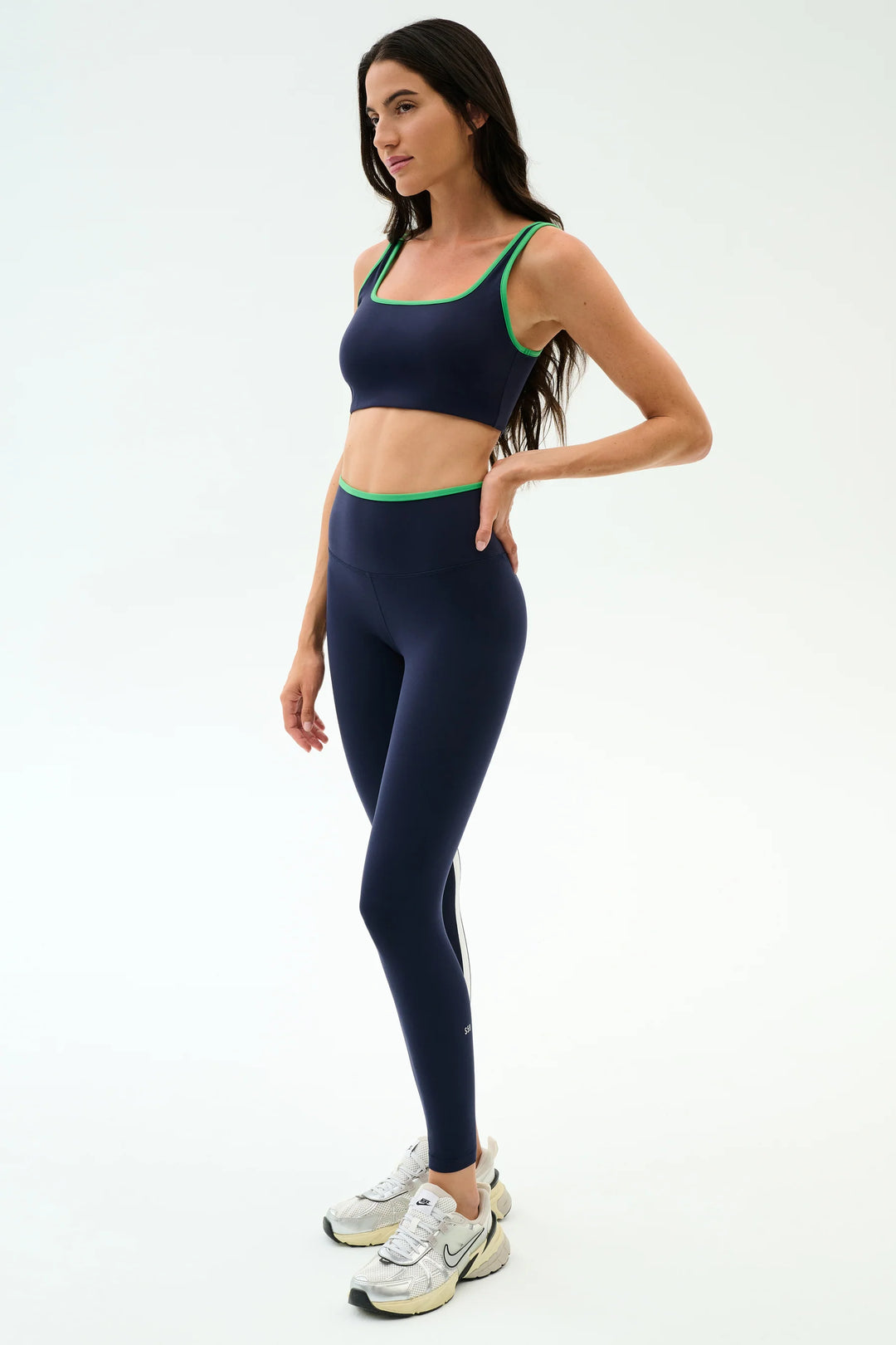Easton Rigor High Waist 7/8 Legging - Indigo/Grass