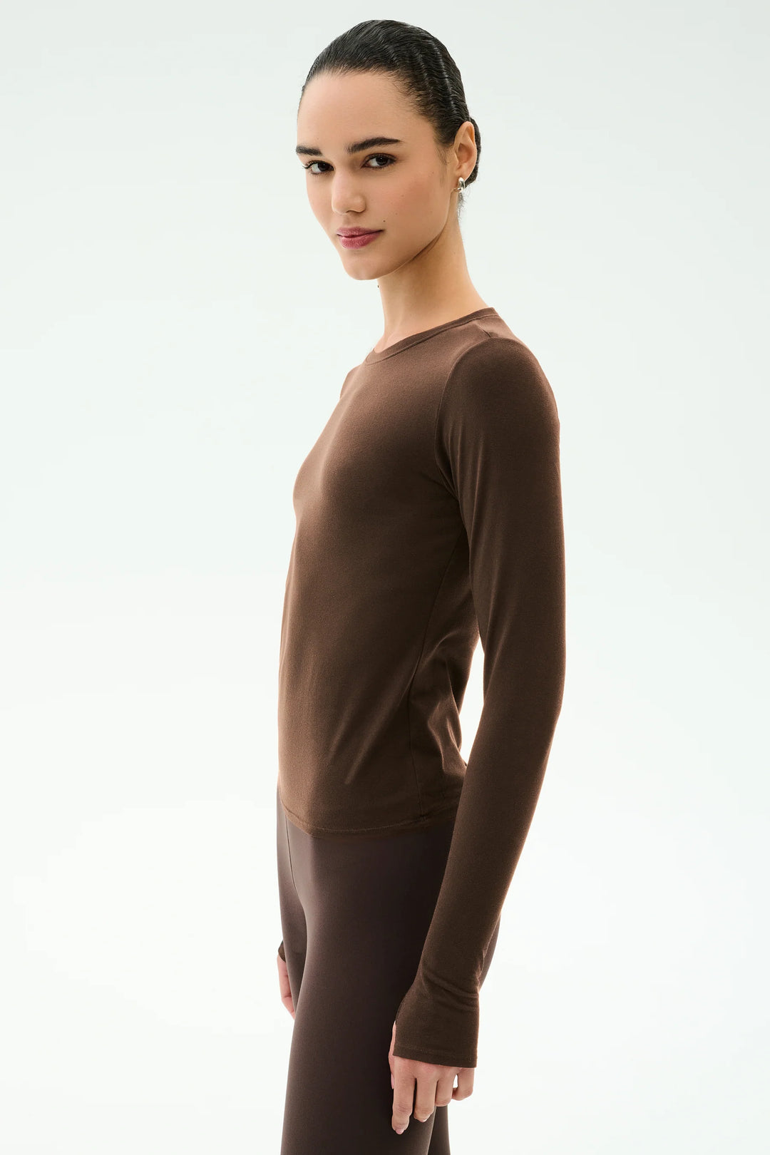 Airweight Lite Long Sleeve Waist Length - Dark Chocolate