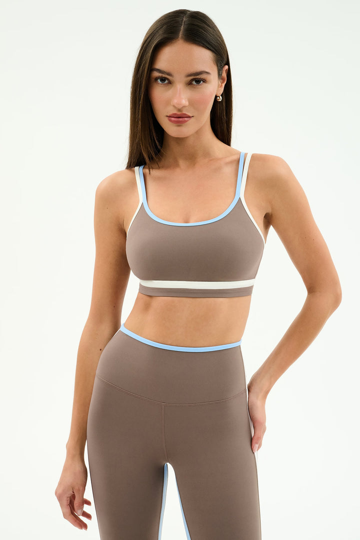 Eva Rigor Double Strap Bra - Lentil/White