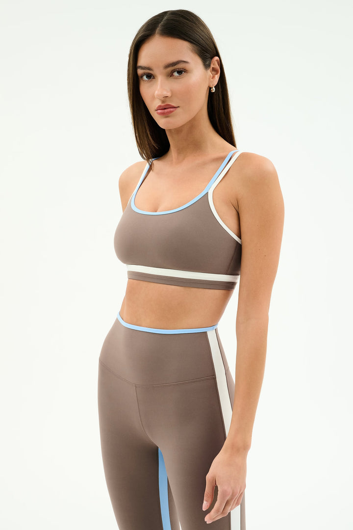 Eva Rigor Double Strap Bra - Lentil/White