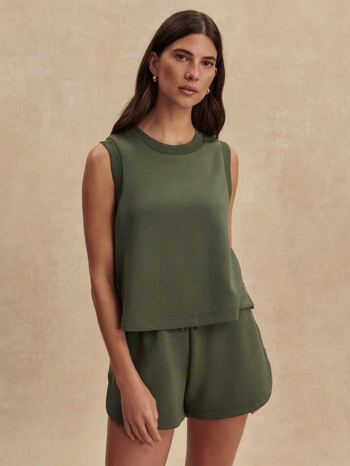 Shea Crop Tank - Thyme