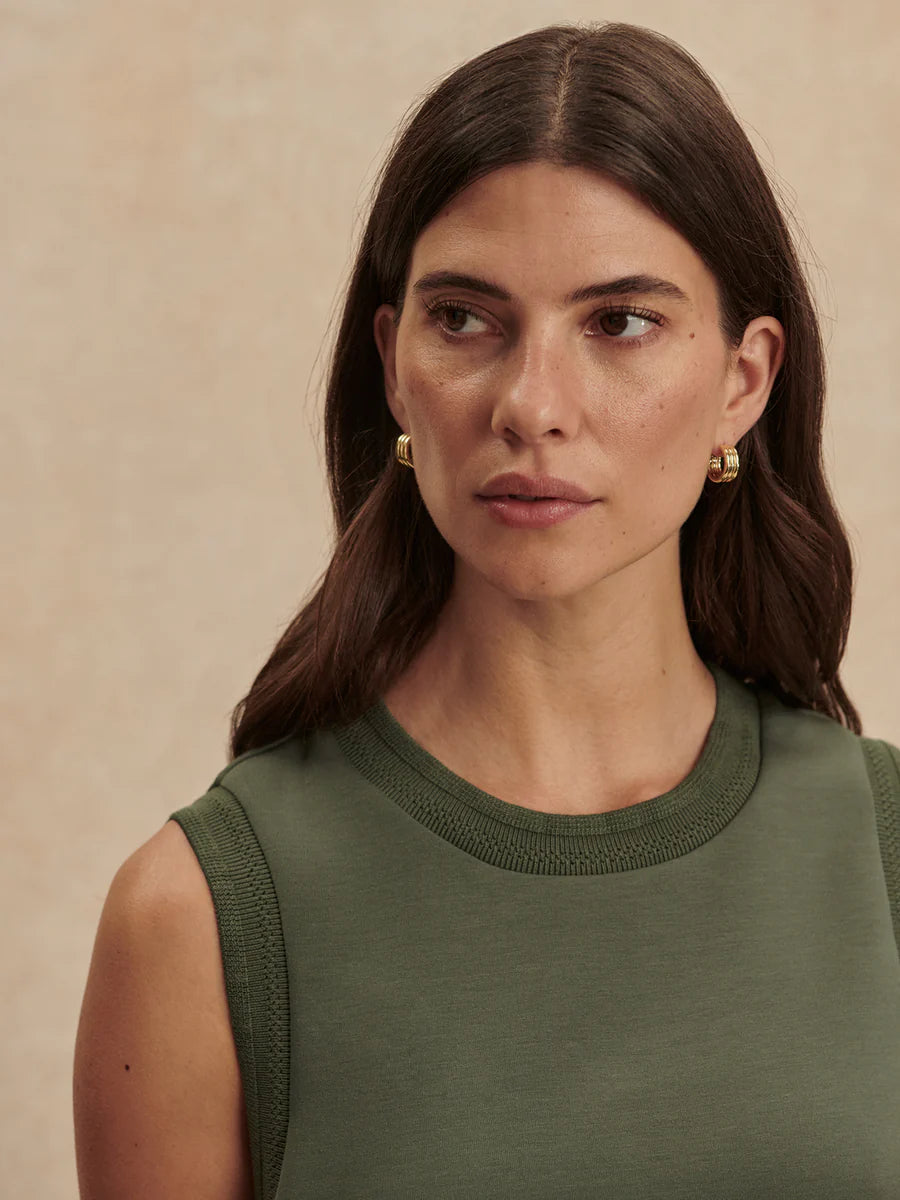 Shea Crop Tank - Thyme