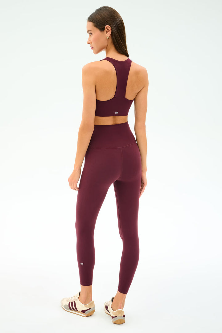 Airweight Super High Waist 7/8 Legging - Dark Cherry