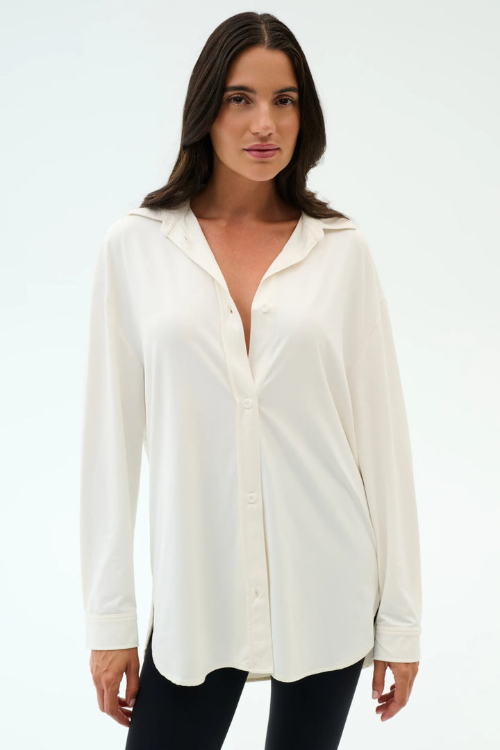 Kate Airweight Lite Button Down - White