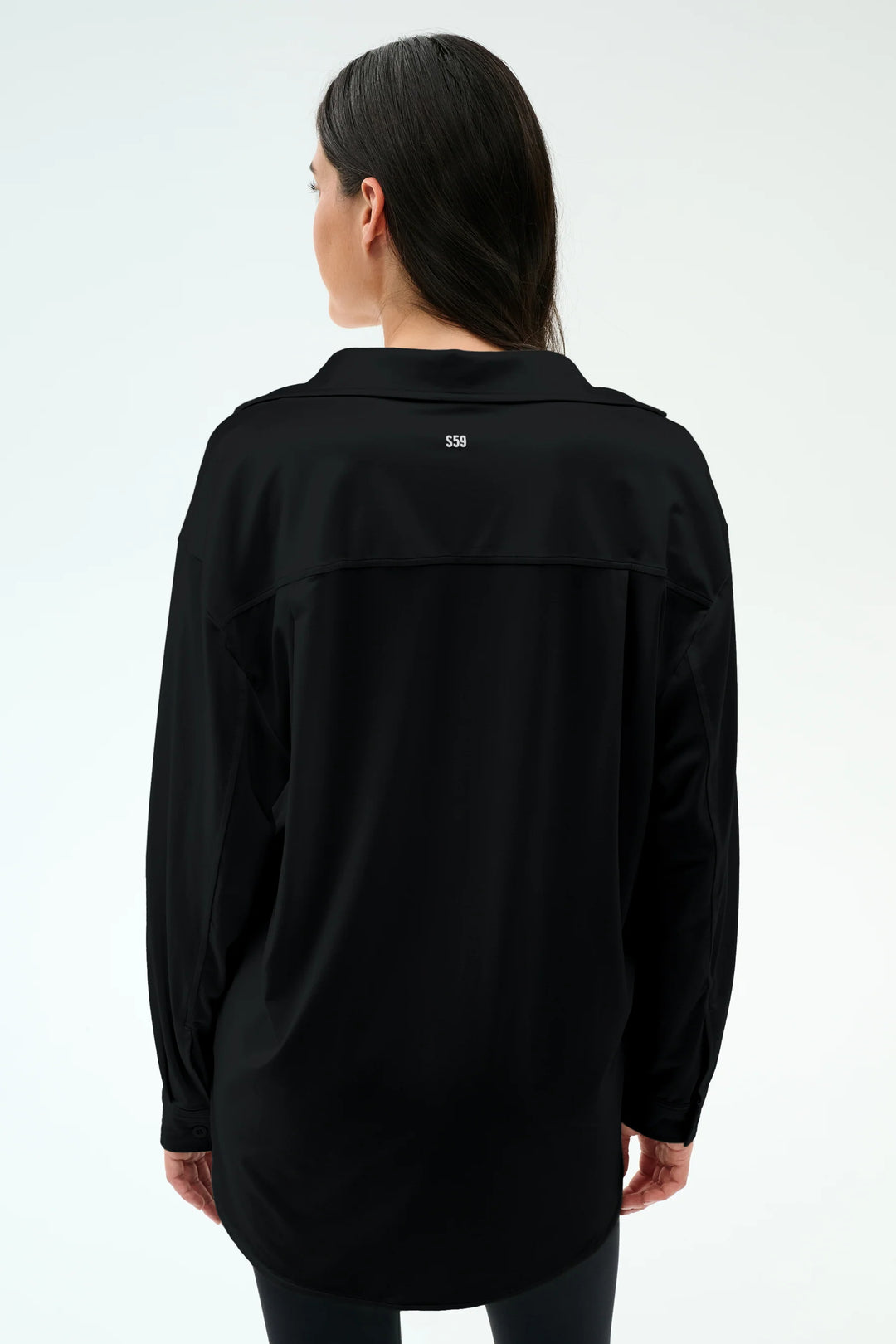 Kate Airweight Lite Button Down - Black