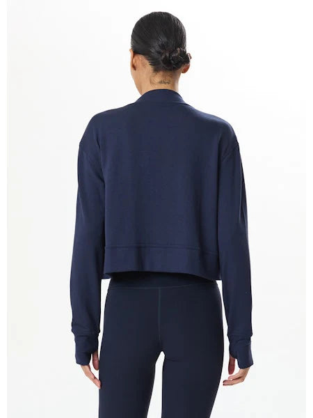Suzan Fleece Cardigan - Indigo
