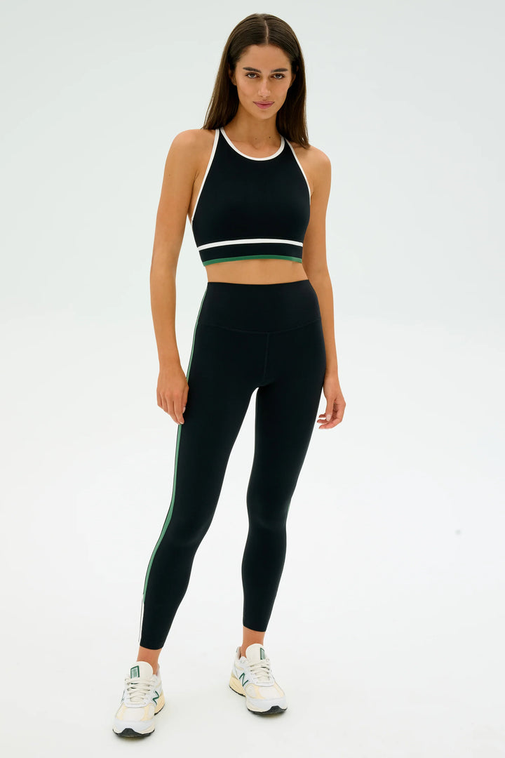 Layla Airweight High Waist 7/8 Legging - Black/Arugula