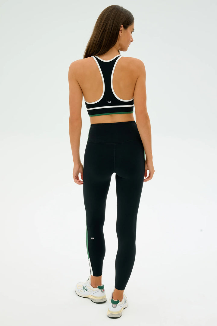 Layla Airweight High Waist 7/8 Legging - Black/Arugula