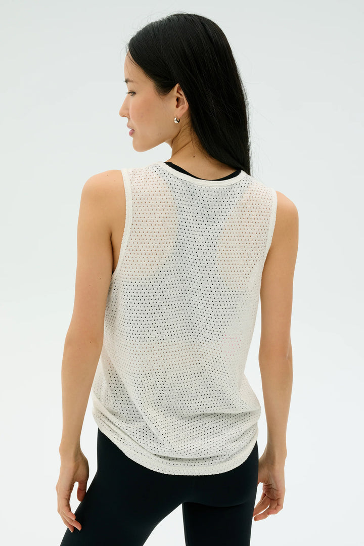 Bandit Mesh Tank - White/Berry