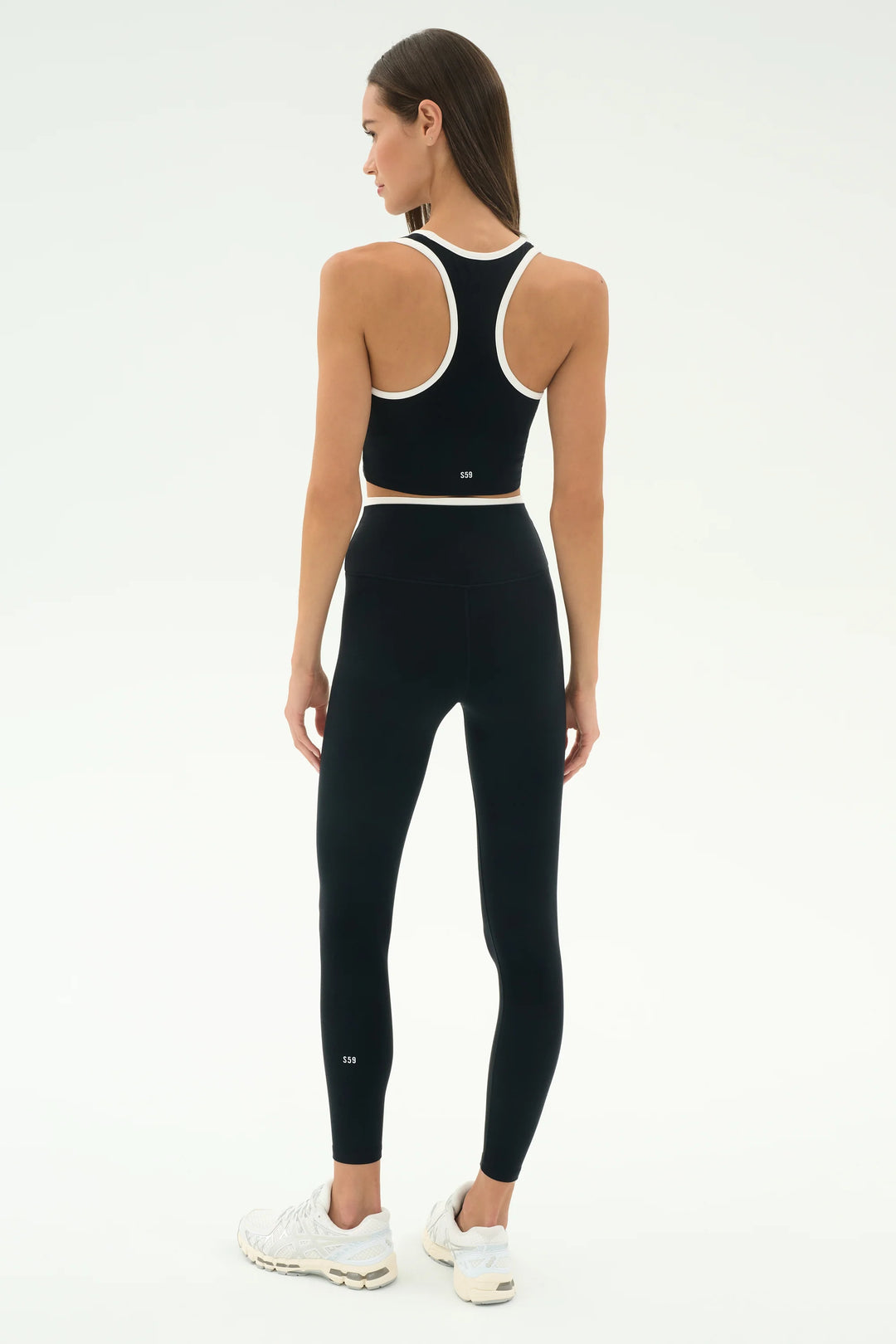 Amber Airweight Bralette - Black/White