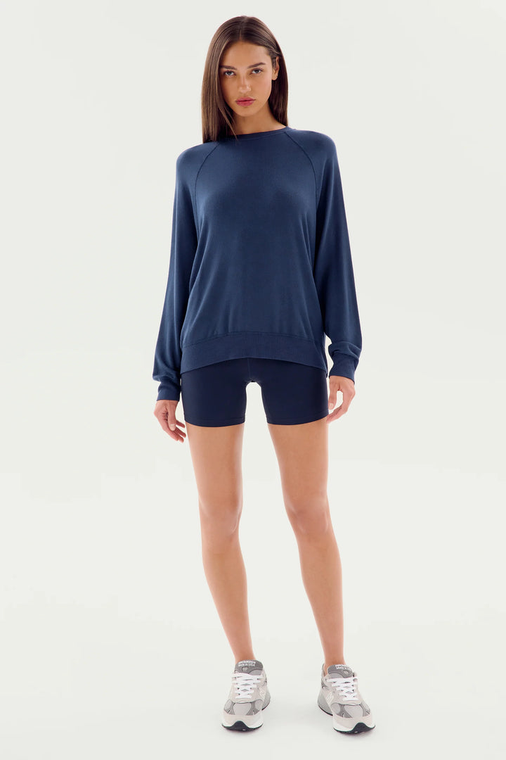 Andie Fleece Sweatshirt - Indigo