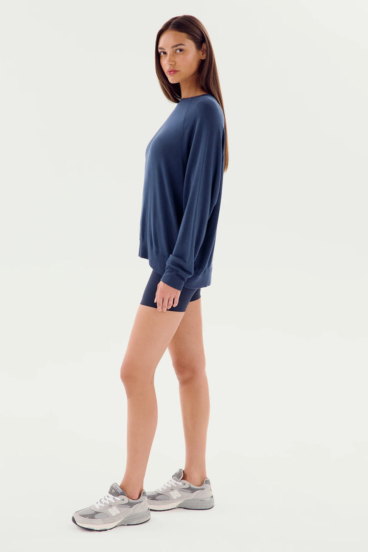 Andie Fleece Sweatshirt - Indigo