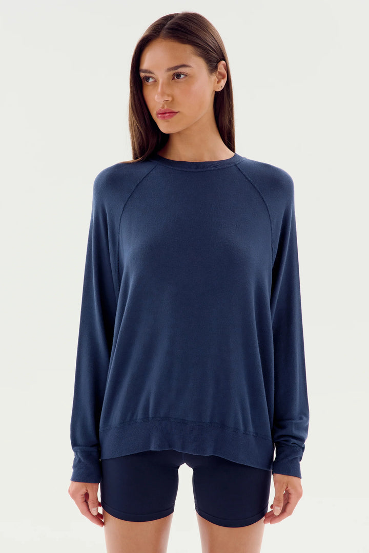 Andie Fleece Sweatshirt - Indigo