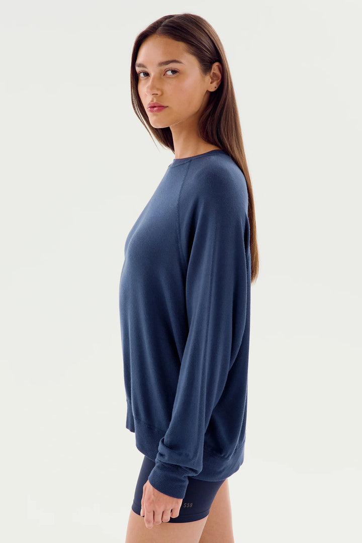 Andie Fleece Sweatshirt - Indigo