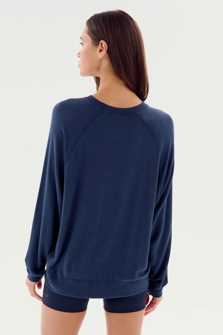 Andie Fleece Sweatshirt - Indigo