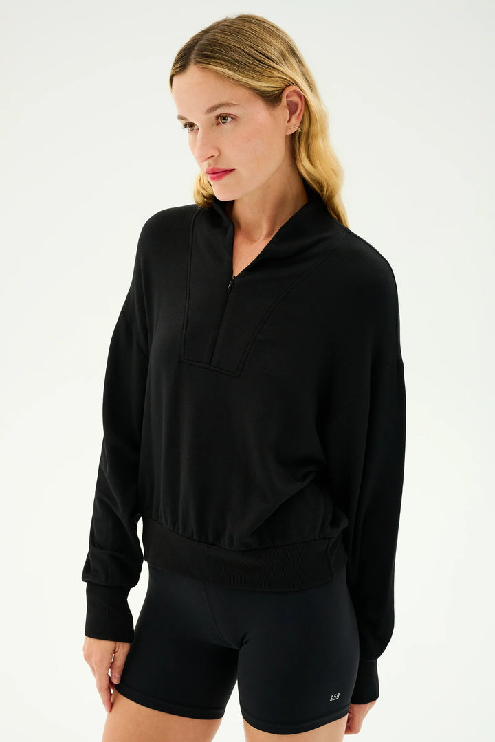 Birdie Half Zip - Black