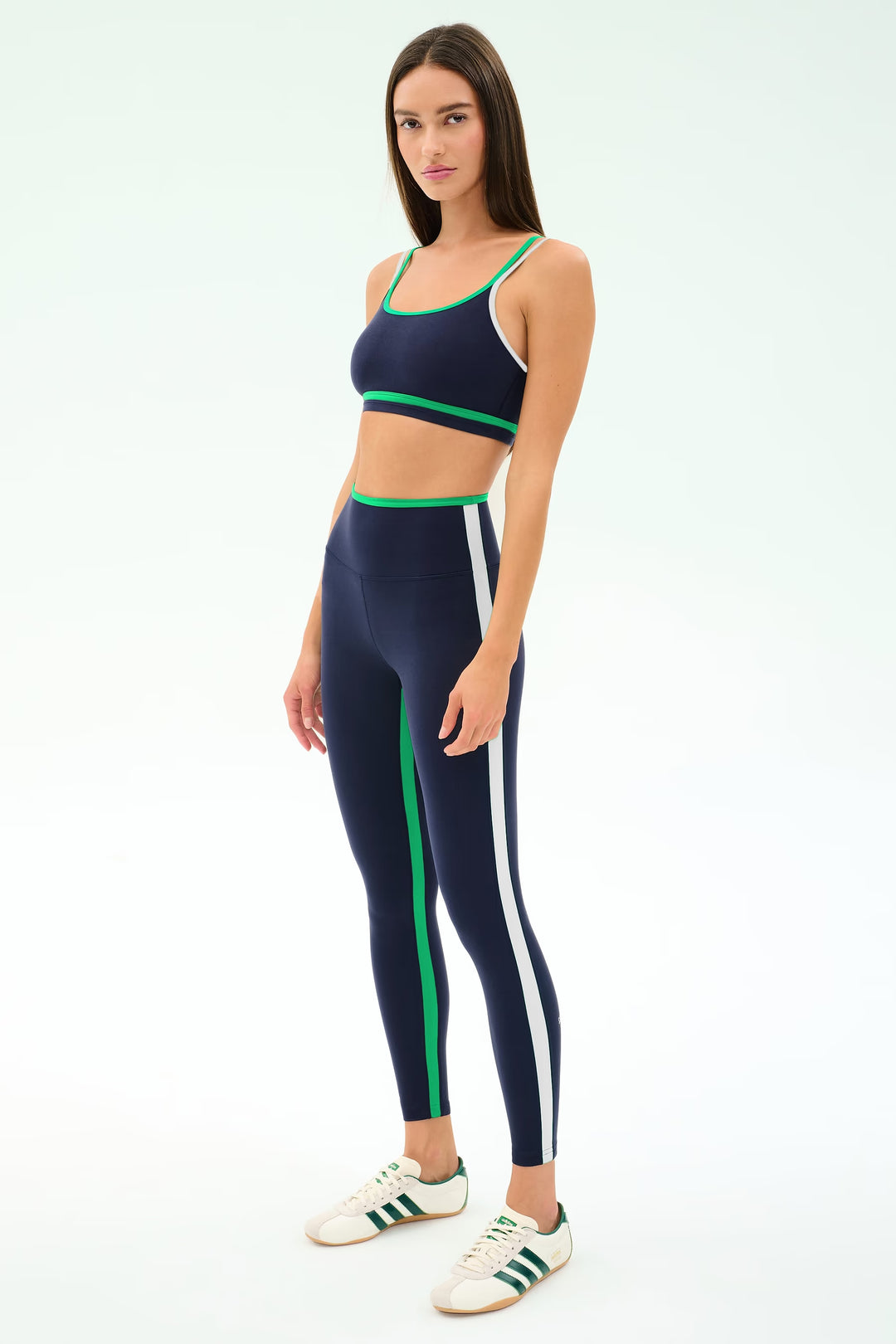 Sam High Waist Rigor 7/8 Legging - Indigo/Spearmint