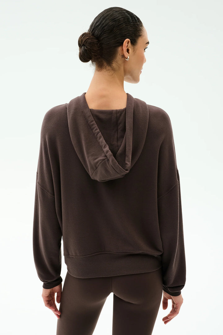 Joey Long Sleeve Hoodie - Dark Chocolate