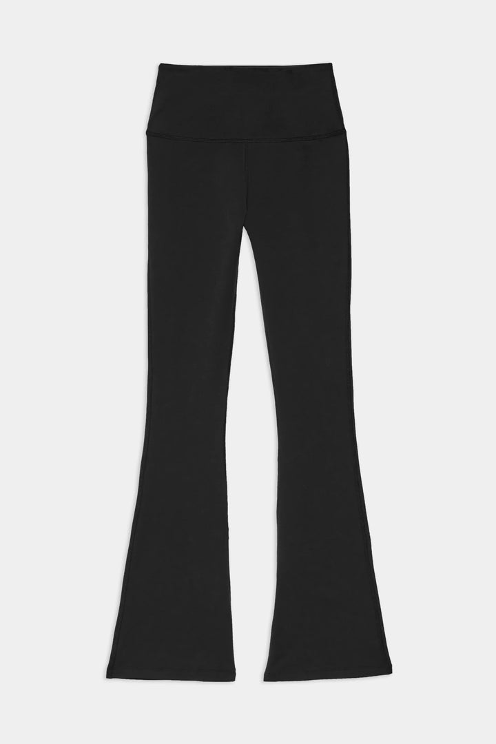 Raquel High Waist Supplex Flare Legging 30" - Black