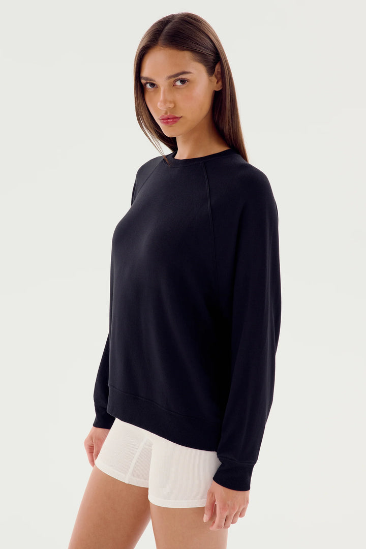 Andie Fleece Sweatshirt - Black