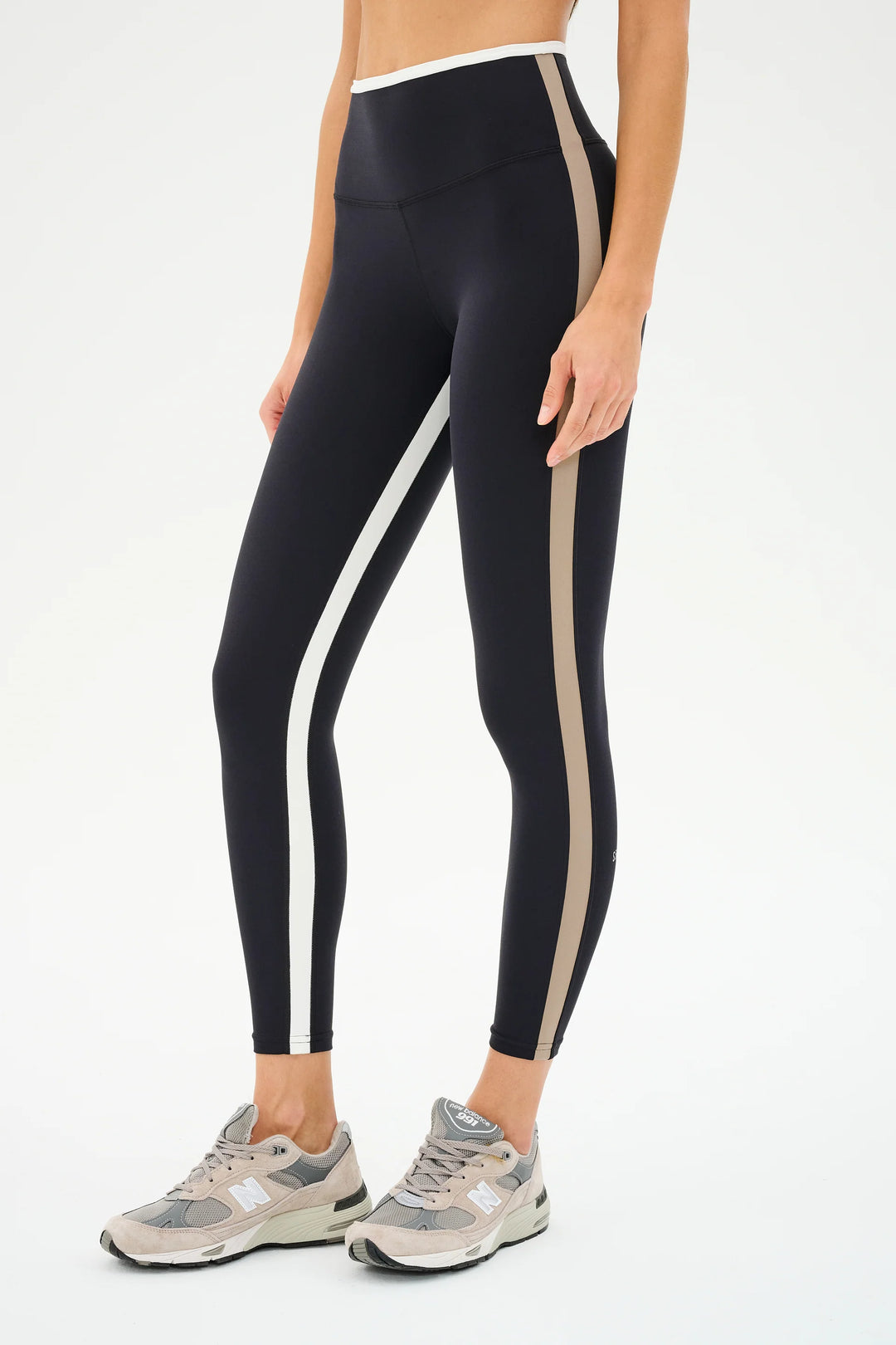 Sam High Waist Rigor 7/8 - Black/Latte