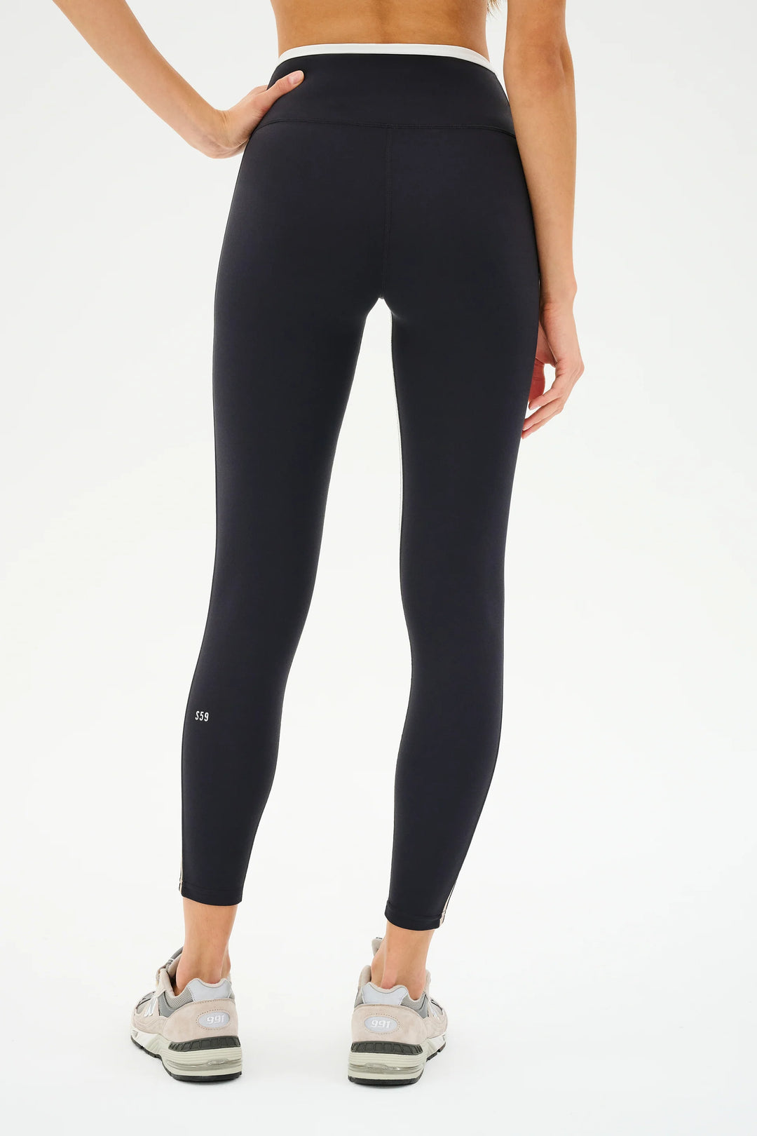 Sam High Waist Rigor 7/8 - Black/Latte